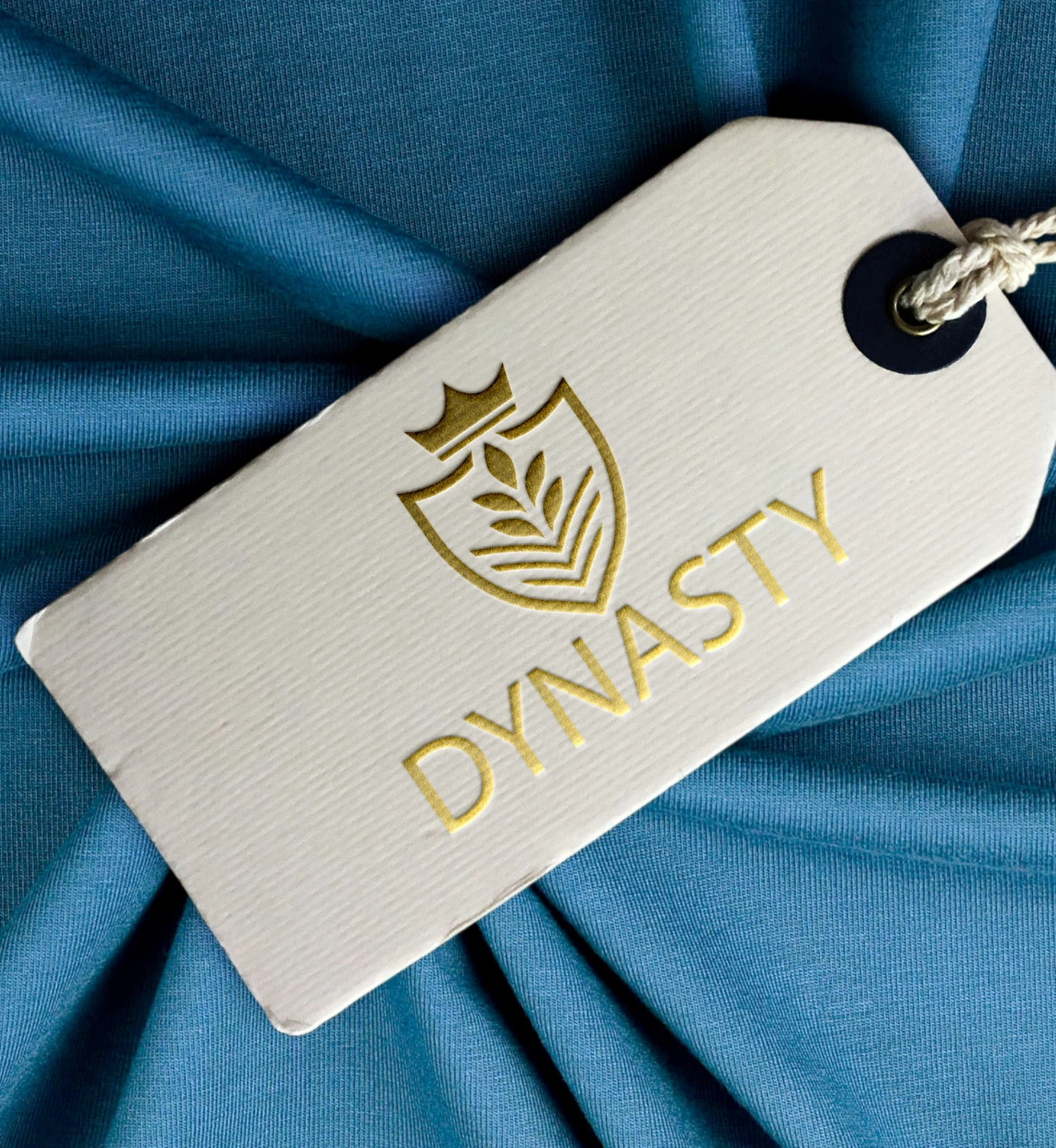 Custom Embossed Foil Hang Tags | Luxury Tag Print